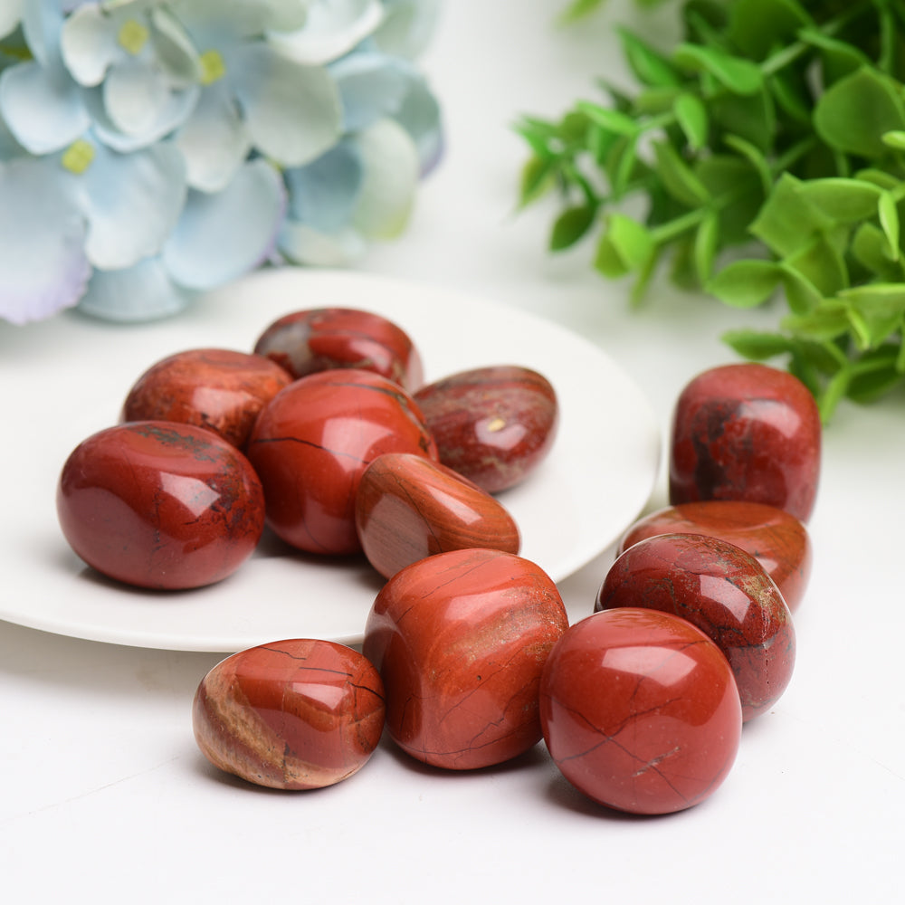 Red Jasper Crystal Tumbles Bulk Wholesale