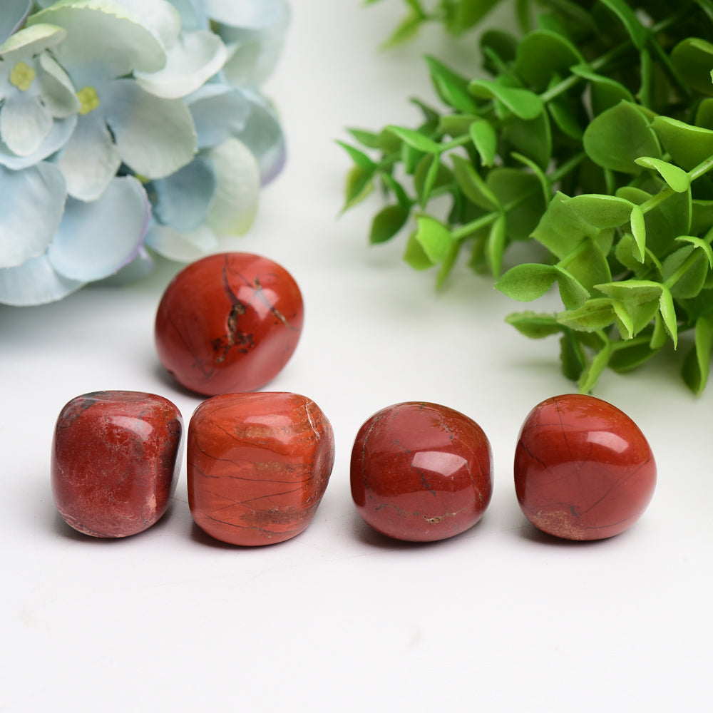 Red Jasper Crystal Tumbles Bulk Wholesale