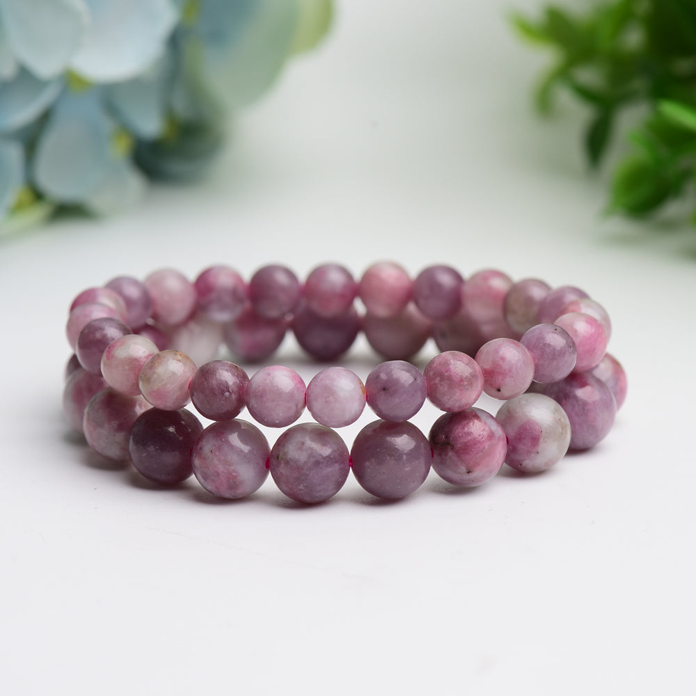 8.0mm-10.5mm Pink Tourmaline Bracelet Bulk Wholesale