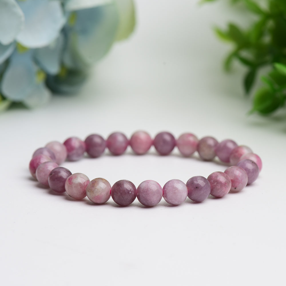 8.0mm-10.5mm Pink Tourmaline Bracelet Bulk Wholesale