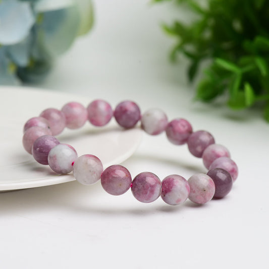 8.0mm-10.5mm Pink Tourmaline Bracelet Bulk Wholesale