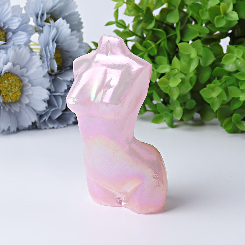 3.7" Aura Angel Woman Model Body Crystal Carvings Best Crystal Wholesalers