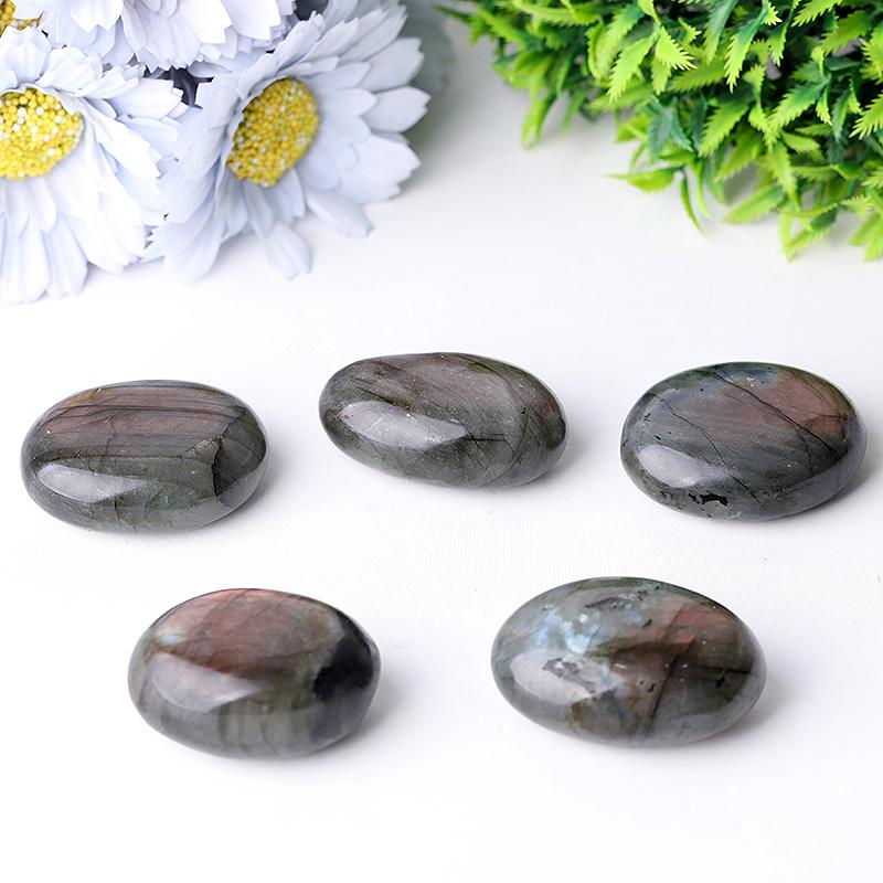 1.5"-2.0" Labradorite bulk tumbled stone Palm stones Best Crystal Wholesalers