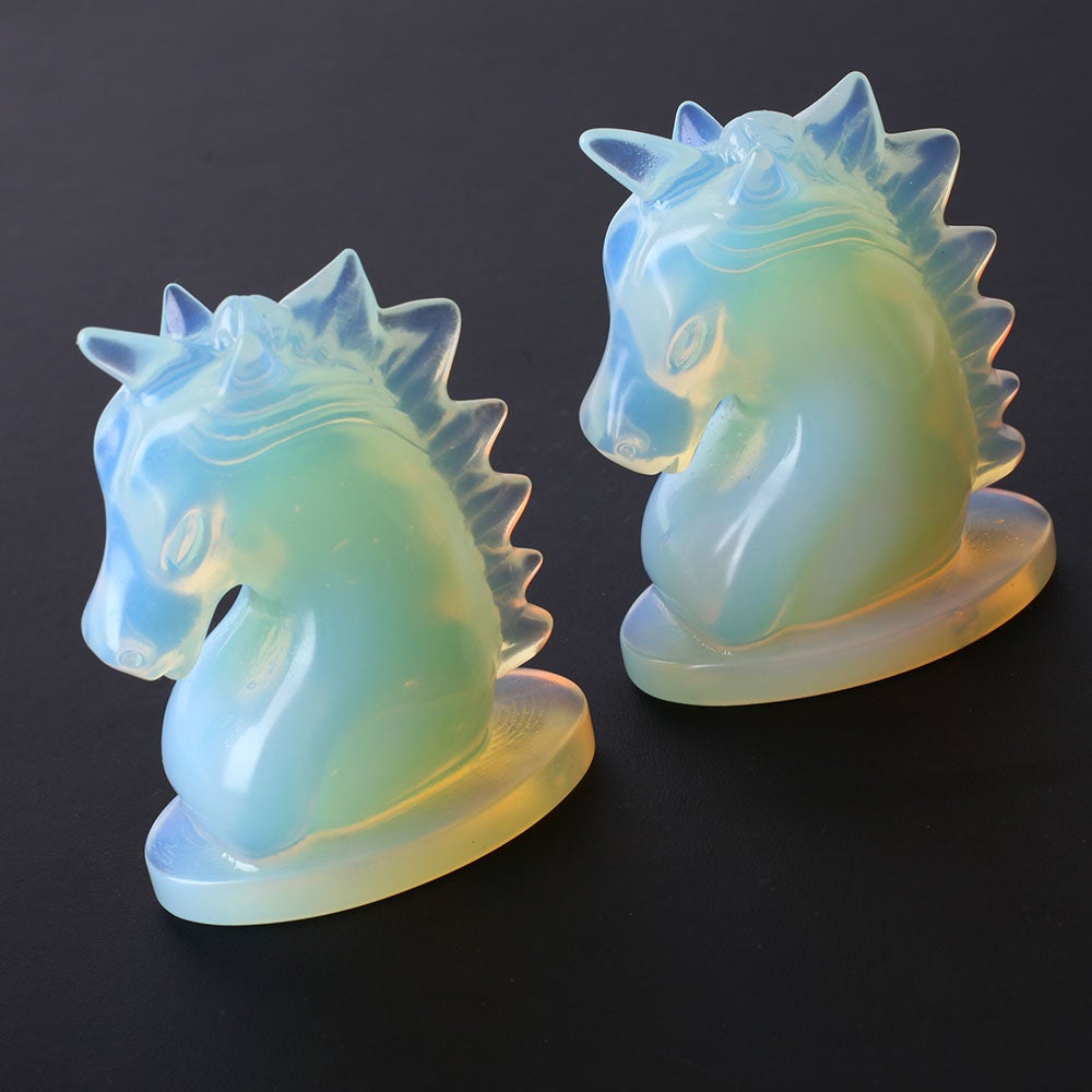 3.5" Unique Opalite Crystal Carving Unicorn