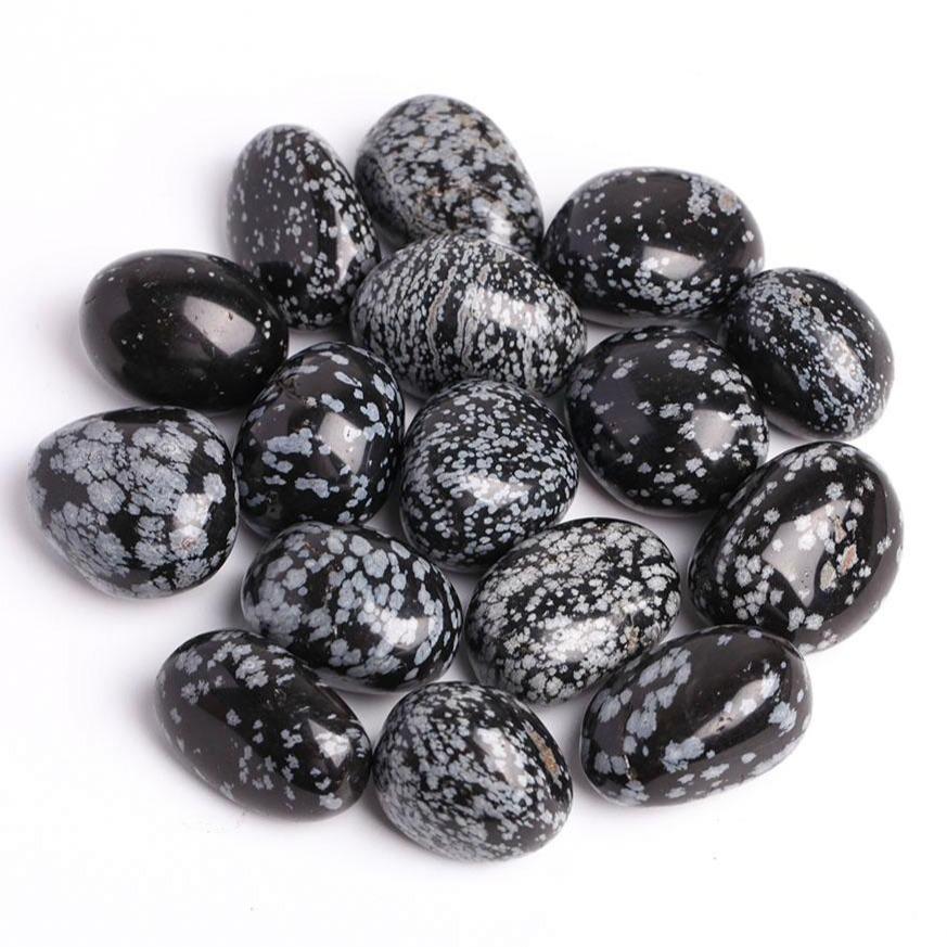 0.1kg Snowflake Obsidian Crystal bulk tumbled stone Best Crystal Wholesalers