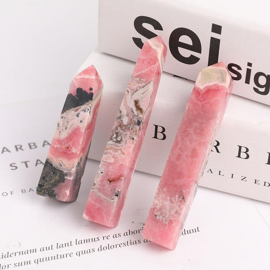 Set of 3 Rhodochrosite Towers Points Bulk Best Crystal Wholesalers