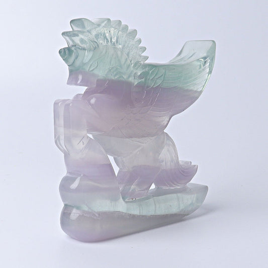 4.5" Fluorite Unicorn Crystal Carvings Animal Bulk Best Crystal Wholesalers