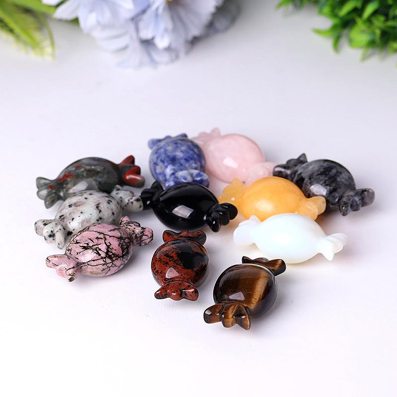 2" High Quality Natural Carved Crystal Candy Carving for Gift Model Bulk Best Crystal Wholesalers