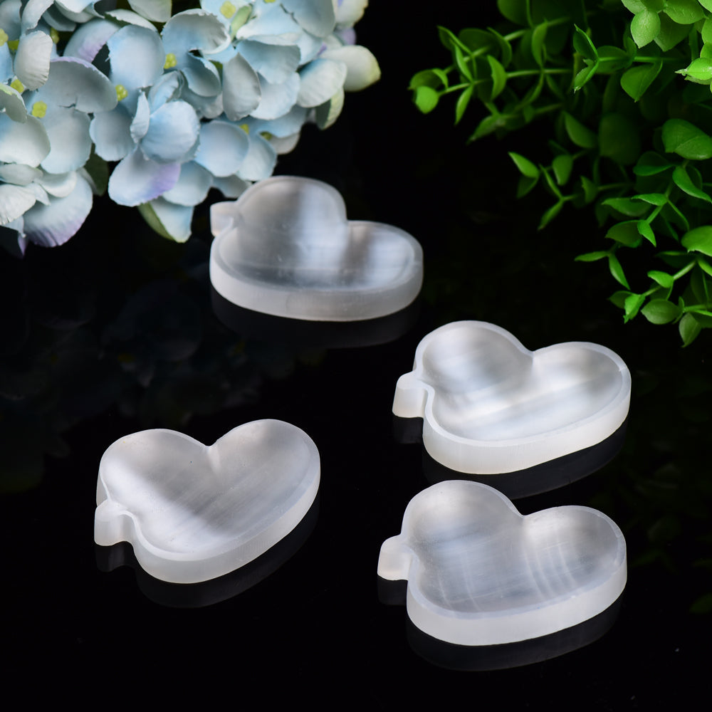 2.6" Duck Shape Selenite Bowl Carving Bulk WholesaleBest Crystal Wholesalers