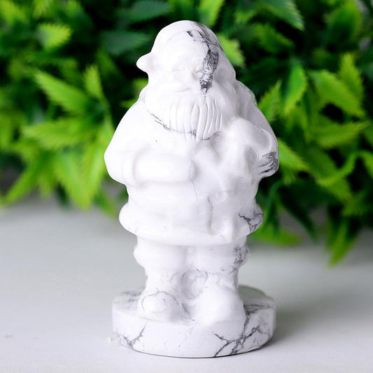 2" Howlite Santa Claus Crystal Carvings for Christmas Best Crystal Wholesalers