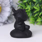 2" Black Obsidian Crystal Carvings Cartoon Bulk Best Crystal Wholesalers