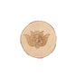 Wooden Coaster 8-10cm