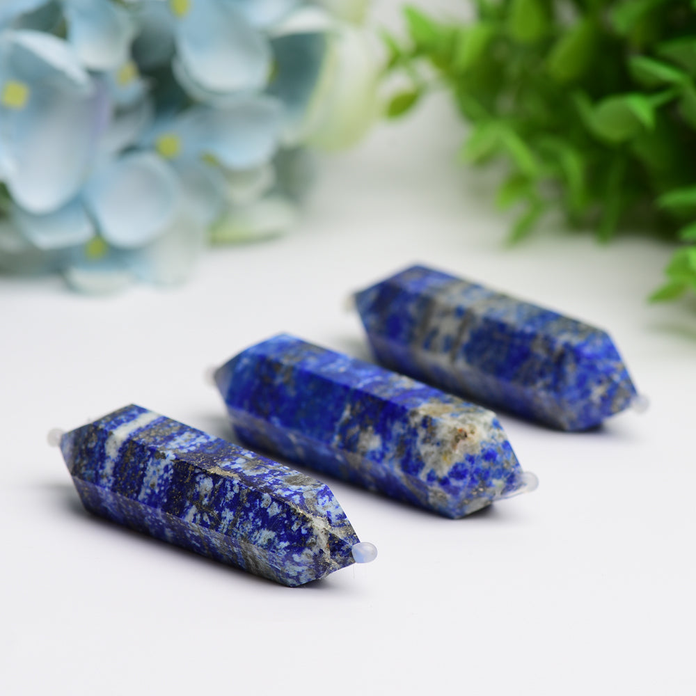 2.8" Lapis Double Terminated Crystal Points Towers Bulk Best Crystal Wholesalers