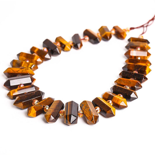 Tiger Eye Crystal Poit Chain String for DIY Best Crystal Wholesalers