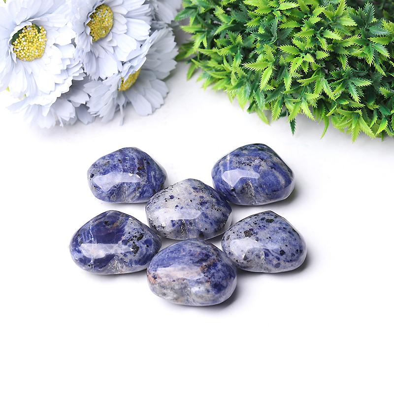 2" Sodalite Heart Crystal Carvings Best Crystal Wholesalers