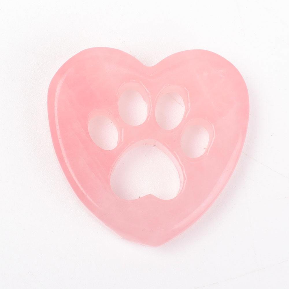 Rose Quartz Heart Shape with Claw Carving Best Crystal Wholesalers