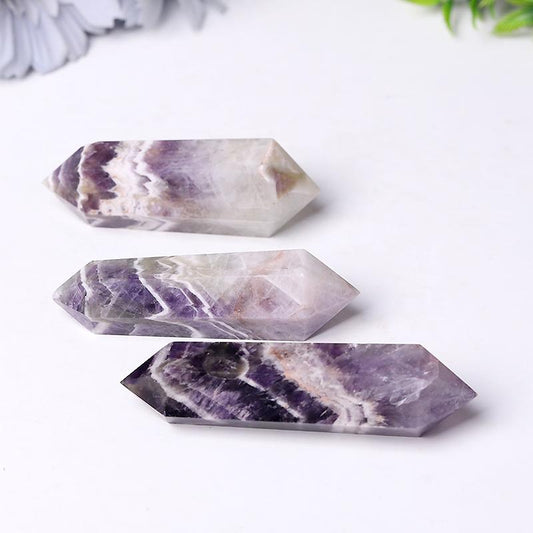 Dream Amethyst Double Point Towers Points Bulk Chevron-Amethyst Best Crystal Wholesalers