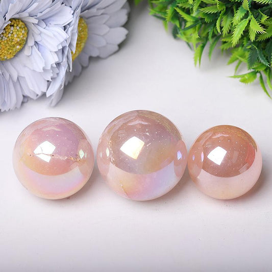 0.25kg Aura Rose Quartz Crystal Sphere Best Crystal Wholesalers