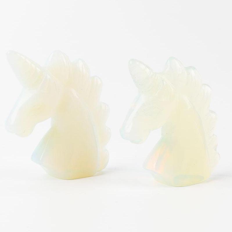 2" Opalite Crystal Carving Unicorn Animal Bulk Best Crystal Wholesalers