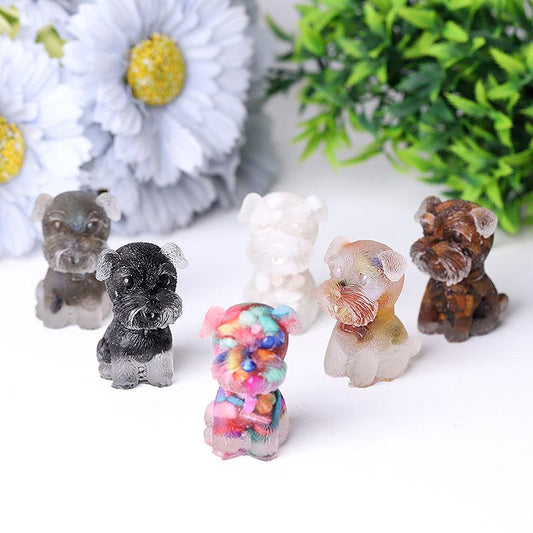 Wholesale Resin Crystal Schnauzer Dog Best Crystal Wholesalers