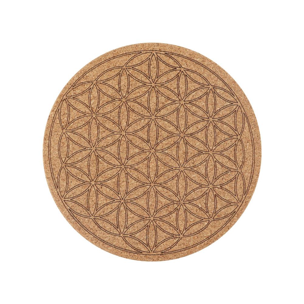 Cork Carved Pattern Coaster