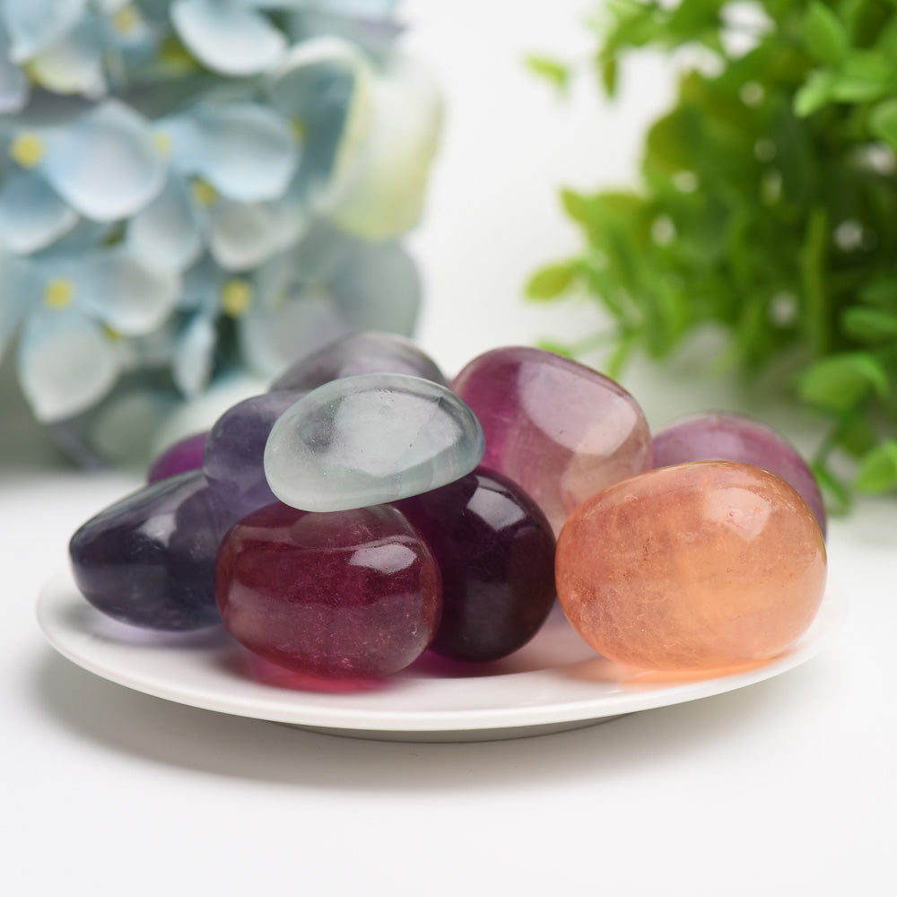 Rainbow Fluorite Crystal Tumbles Bag Bulk WholesaleBest Crystal Wholesalers