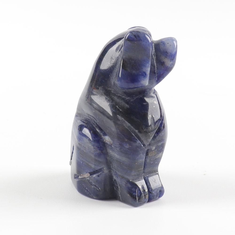 2" Sodalite Dog Figurine Crystal Carvings Best Crystal Wholesalers