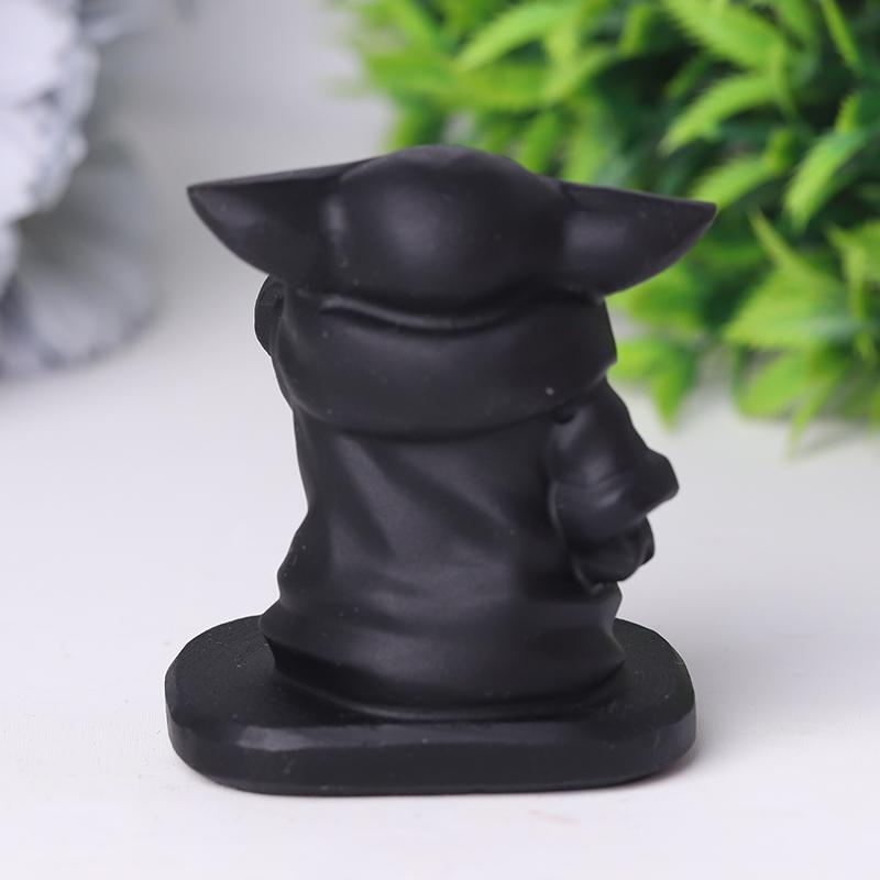 Black Obsidian Master Crystal Carvings Cartoon BulkBest Crystal Wholesalers