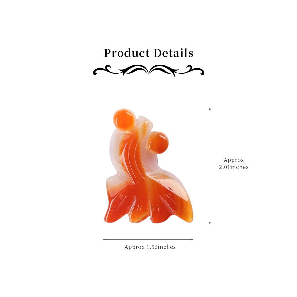 Carnelian Goldfish Pendant Animal Bulk Best Crystal Wholesalers