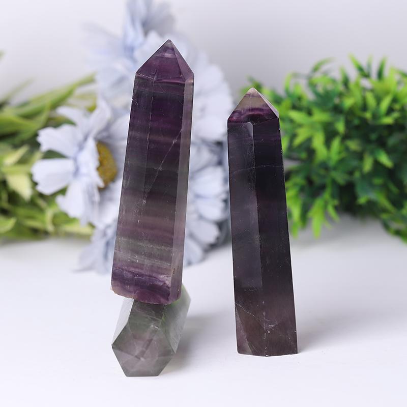 Natural Rainbow Fluorite Towers Points Bulk Collection Best Crystal Wholesalers