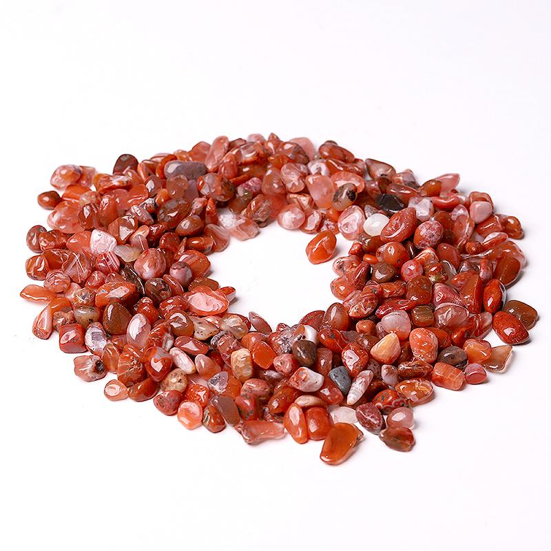 0.1kg Different Size Natural Carnelian Chips Crystal Chips for Decoration Best Crystal Wholesalers