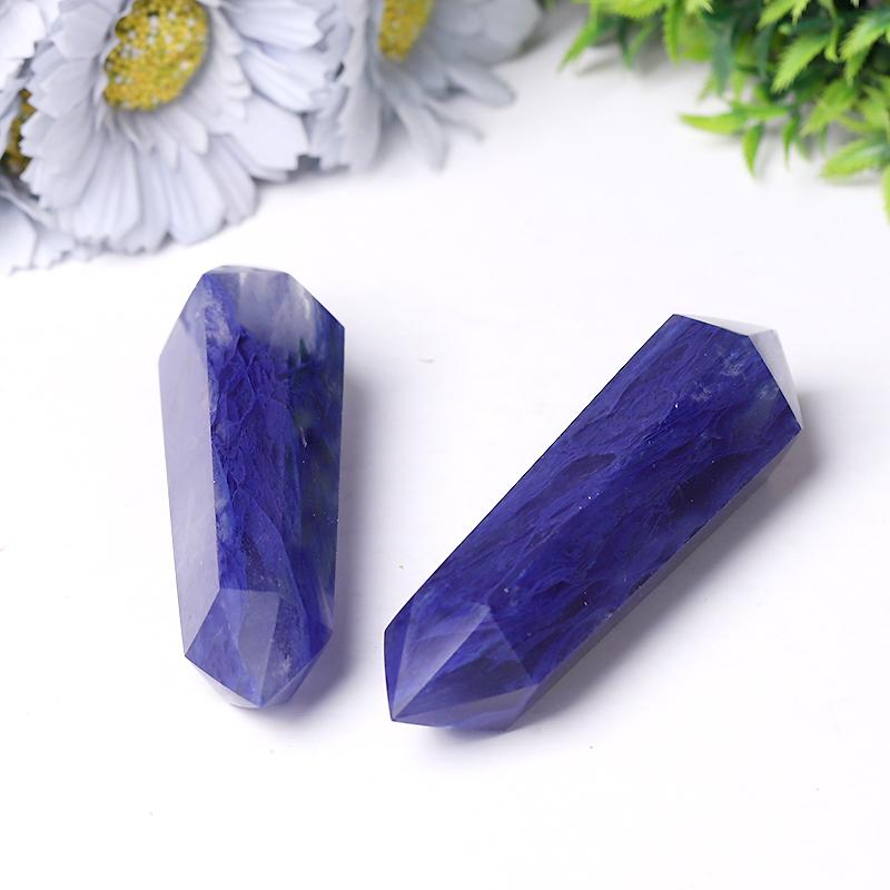 Blue Smelting Quartz Double Terminated Towers Points Bulk Best Crystal Wholesalers