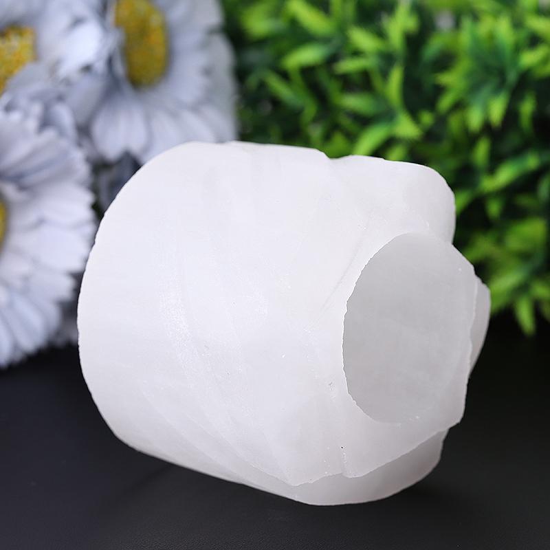 3" Selenite Candle Holder Bulk Best Crystal Wholesalers