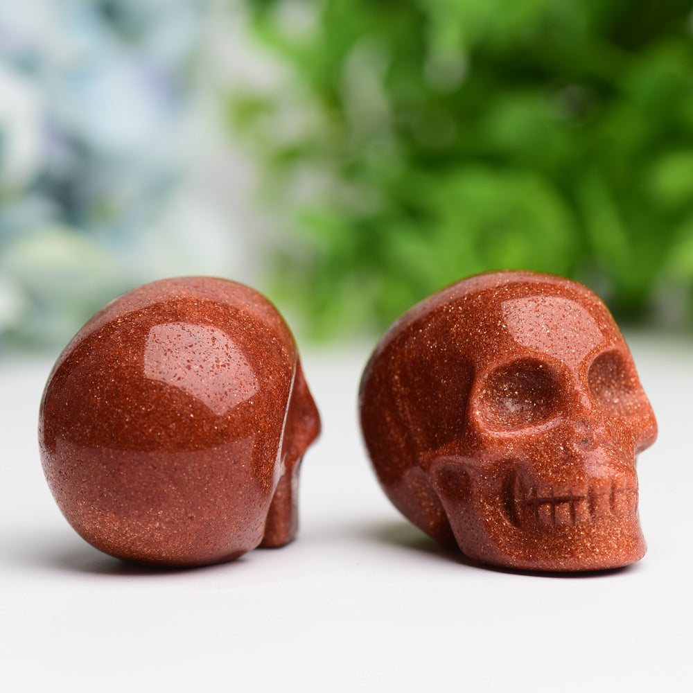 2.0" Golden Sandstone Skull Crystal Carving Bulk Best Crystal Wholesalers