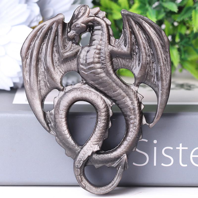 4.0'' High Quality Dragon Crystal Carvings for Decoration Best Crystal Wholesalers