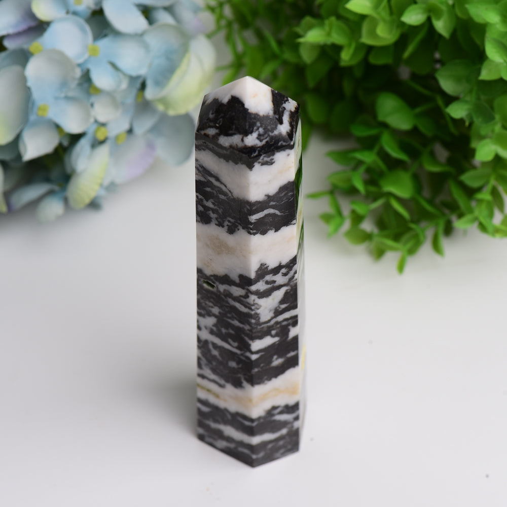 6.0"-8.0" Zebra Jasper Crystal Tower Bulk Crystal wholesale suppliers