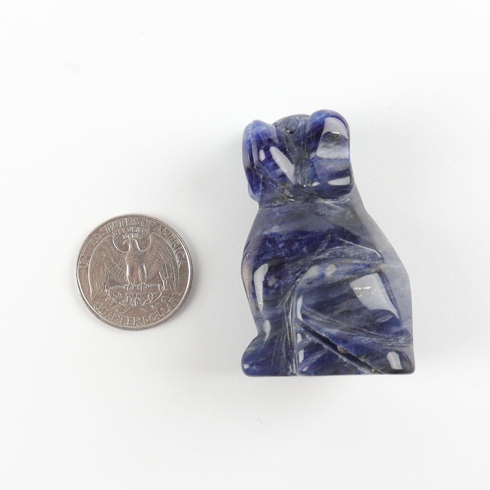 2" Sodalite Dog Figurine Crystal Carvings Best Crystal Wholesalers