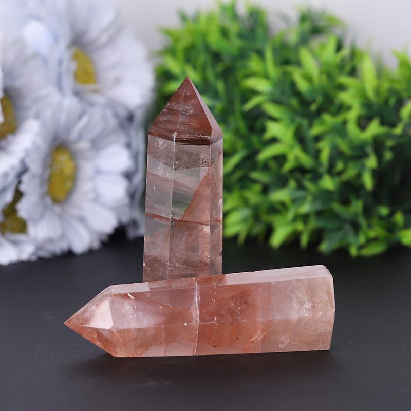 Natural High Quality Fire Quartz Towers Points Bulk Best Crystal Wholesalers