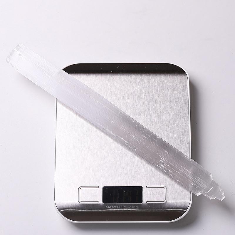 10.5" Drilled Selenite Wand for Hanging Bulk Best Crystal Wholesalers