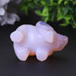 3" Pink Opalite Elephant Crystal Carvings Animal Bulk Best Crystal Wholesalers