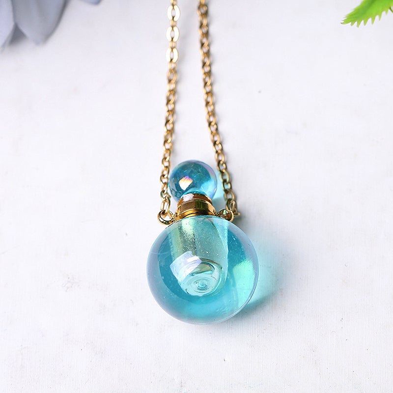 0.5ml Aura Angel Crystal Perfume Bottle Necklace DIY Best Crystal Wholesalers