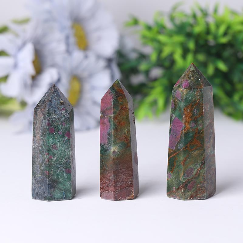 Natrual Ruby Kyanite Point Healing Towers Points Bulk for Collection Best Crystal Wholesalers