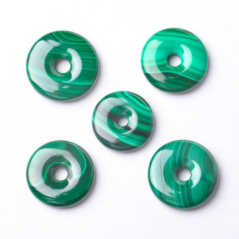 Malachite Donut Shape Crystal Pendant Best Crystal Wholesalers