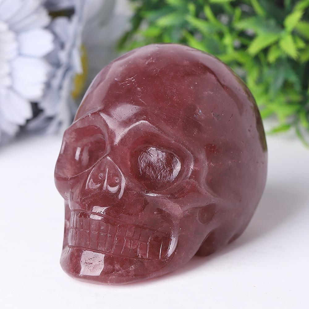 Strawberry Quartz Crystal Skull Carvings Best Crystal Wholesalers