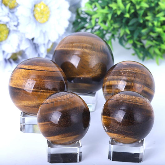 2.0"-4.0" Tiger Eye Sphere Best Crystal Wholesalers