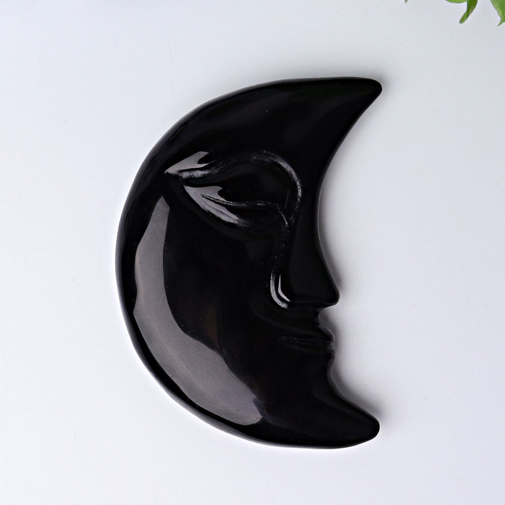 3.8" Moon Face Crystal Carvings Best Crystal Wholesalers