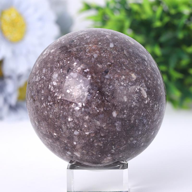 2.5"-4.5" Resin Lepidolite Sphere Best Crystal Wholesalers