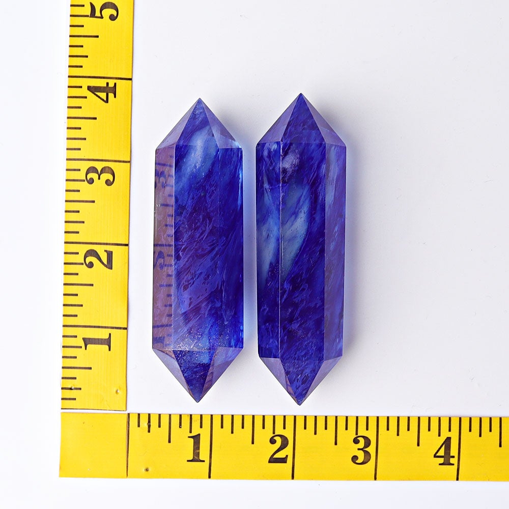 3.5"-4.0" Blue Smelting Double Terminated Towers Points Bulk Best Crystal Wholesalers