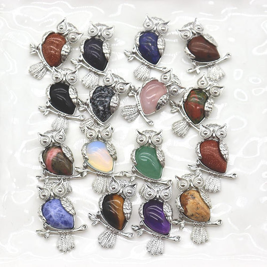 Crystal Stone Owl Pendants Best Crystal Wholesalers