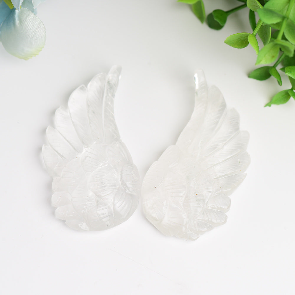 3.0"-4.0" Angel Wings Crystal Carving Bulk WholesaleBest Crystal Wholesalers